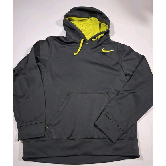 Nike Thermafit Hoodie Men’s Sz Small Sweatshirt Pullover Active Blue Gray - Picture 1 of 4